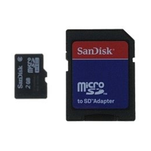 2GB SanDisk Micro inkl. SD Adapter